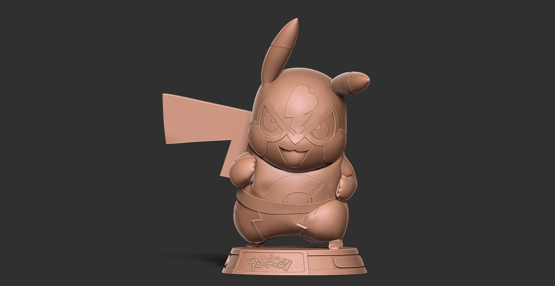 Pikachu Libre 3D print model_13