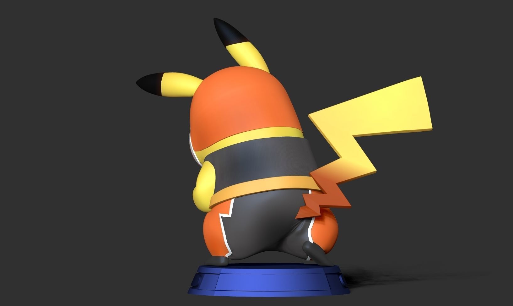 Pikachu Libre 3D print model_5