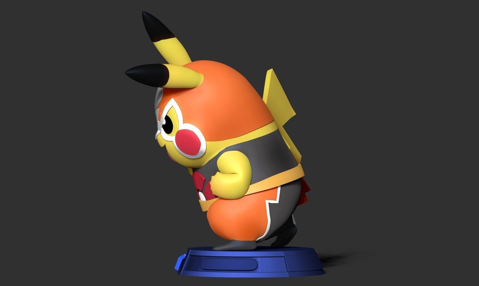 Pikachu Libre 3D print model_14