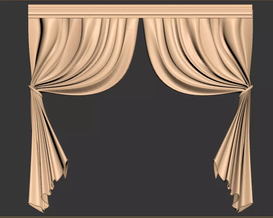 3d curtain frame 3D print model
