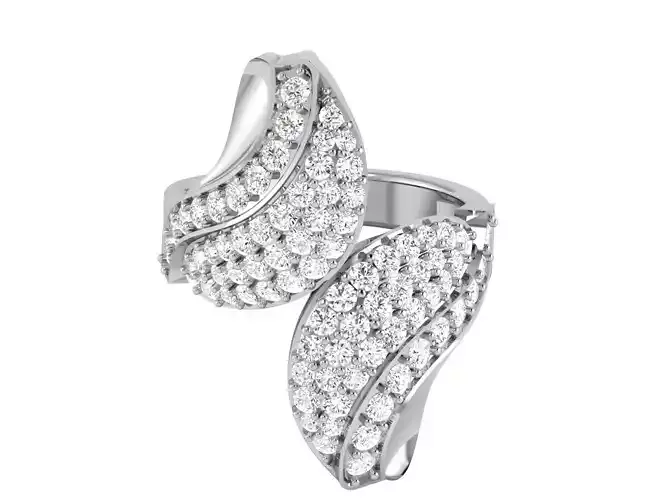 Solitaire Wedding Engagement Women Ring 3dm STL OBJ FBX Render