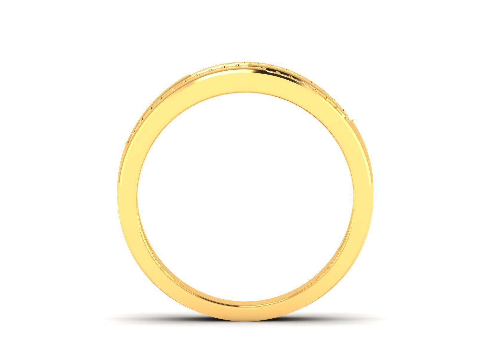 Solitaire Wedding Engagement Women Ring 3dm STL OBJ FBX Render 3D print model_3