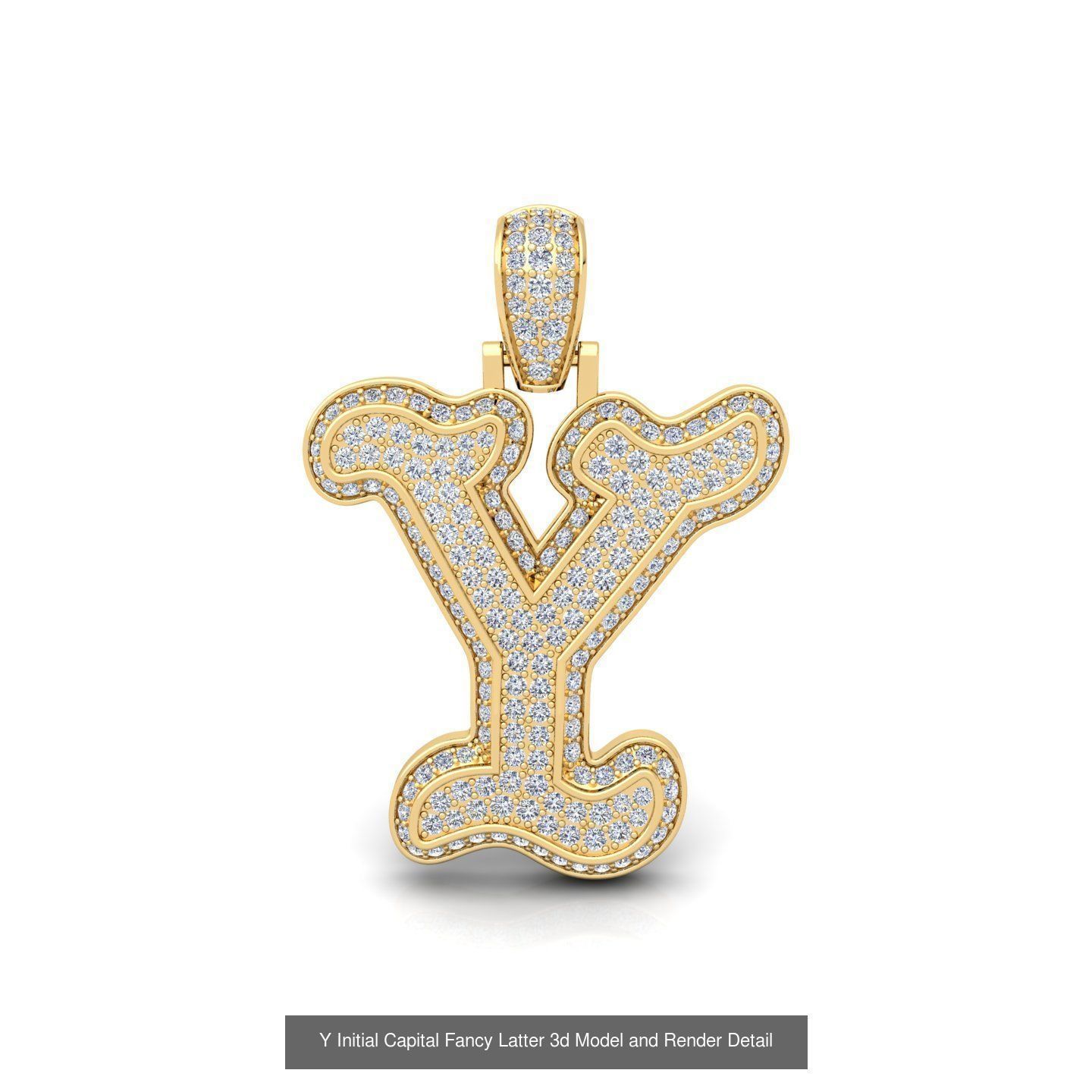 All Initial Capital Latter Collection 3d model And Render Detail _5