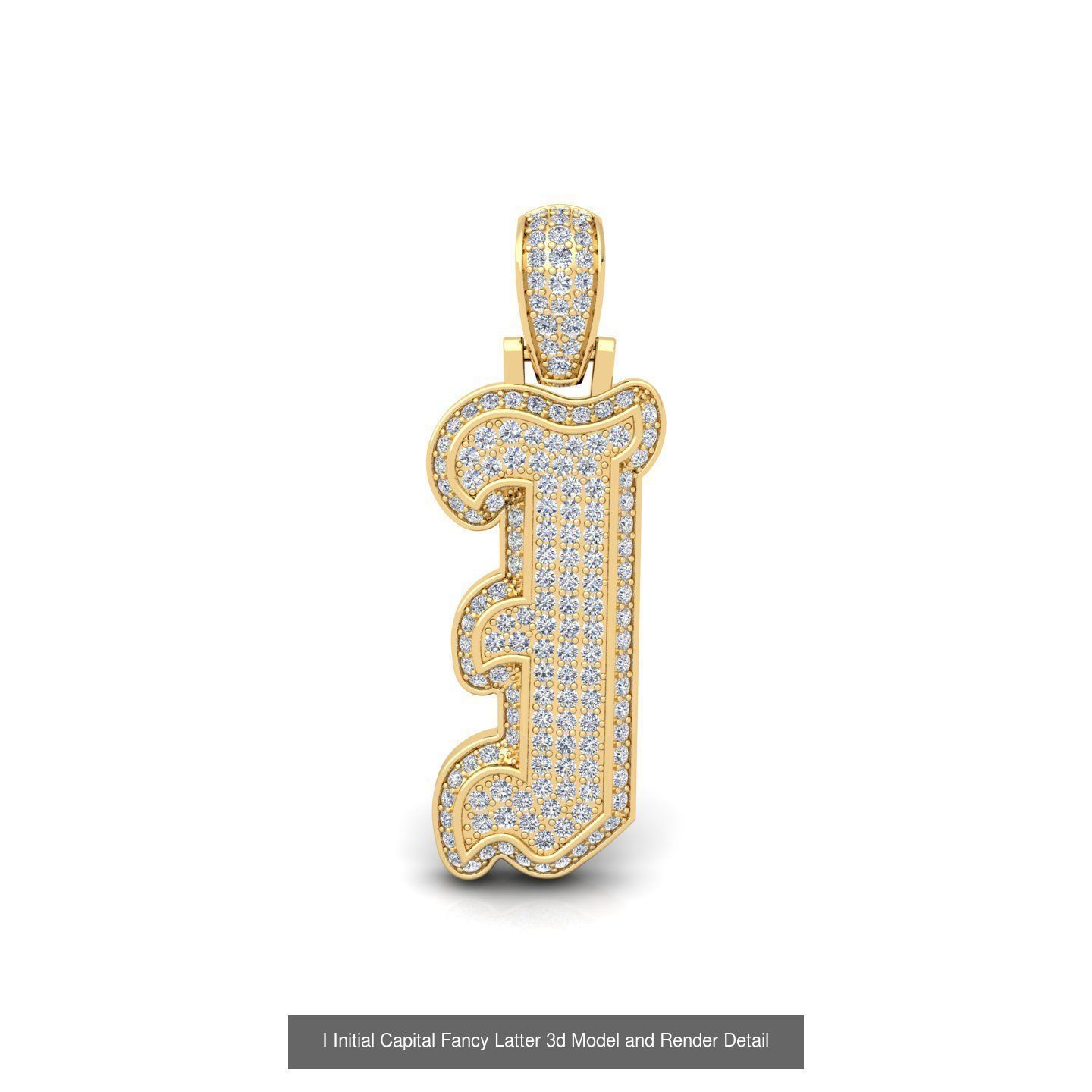 All Initial Capital Latter Collection 3d model And Render Detail _21