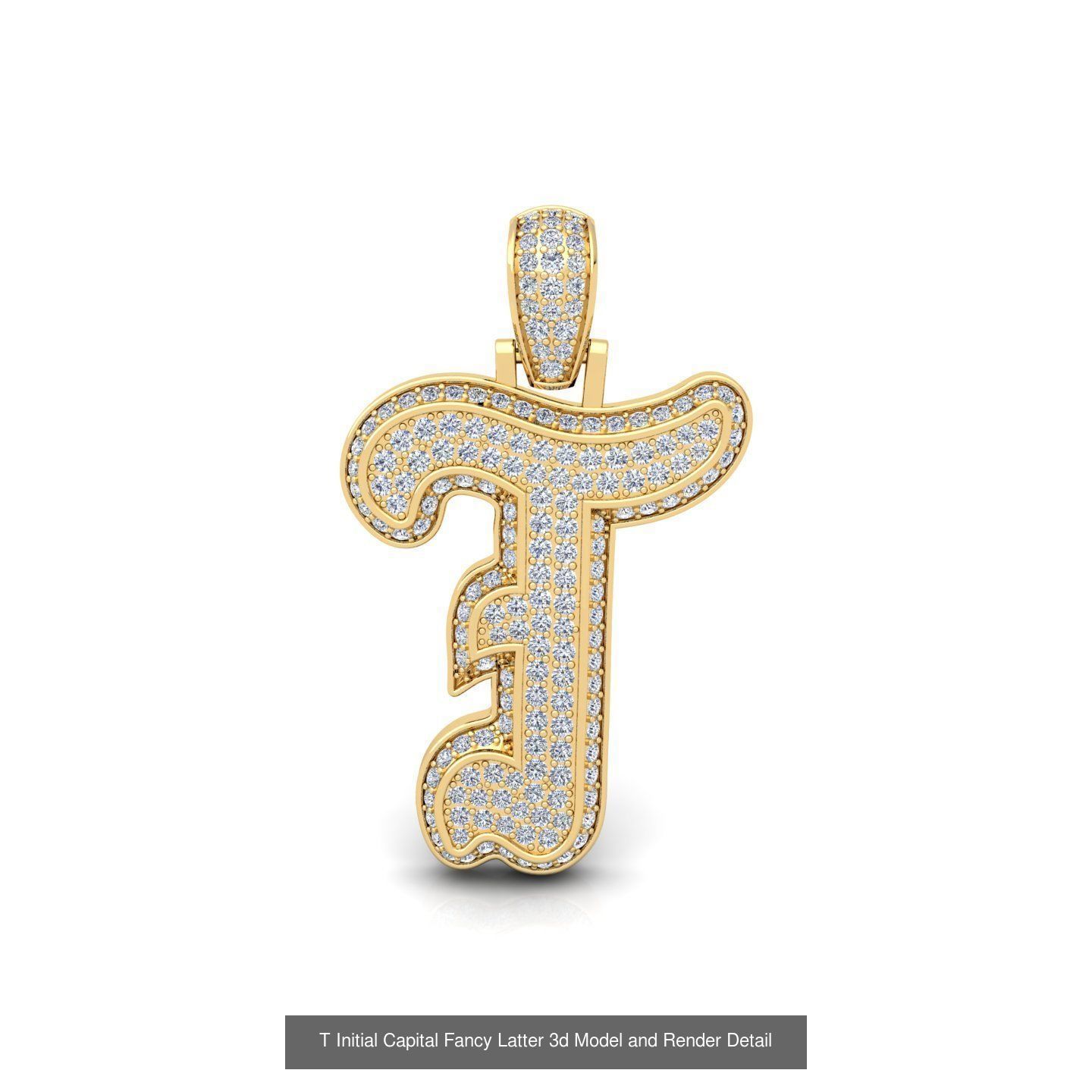 All Initial Capital Latter Collection 3d model And Render Detail _10