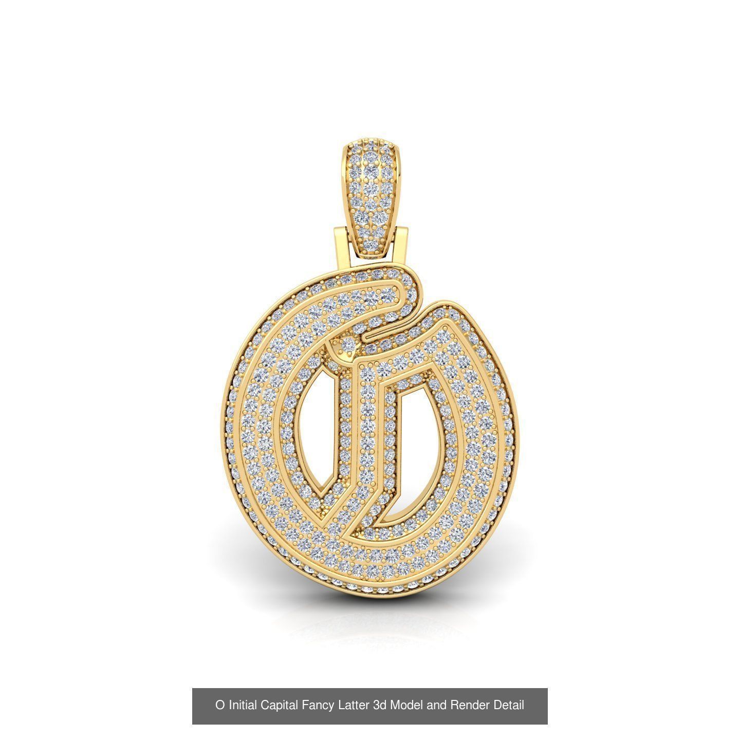 All Initial Capital Latter Collection 3d model And Render Detail _15