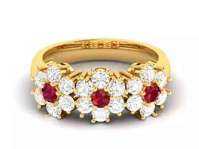 Solitaire Wedding Engagement Women Ring 3dm STL OBJ FBX Render