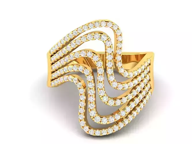 Solitaire Wedding Engagement Women Ring 3dm STL OBJ FBX Render