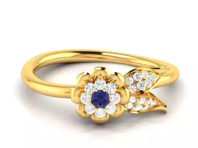 Solitaire Wedding Engagement Women Ring 3dm STL OBJ FBX Render