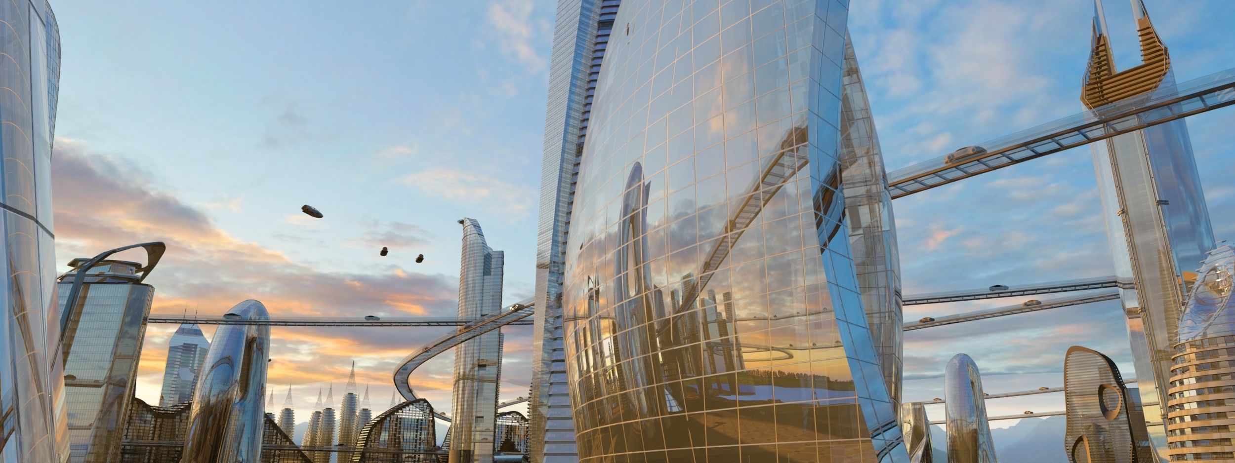 futuristic city 3D model_4