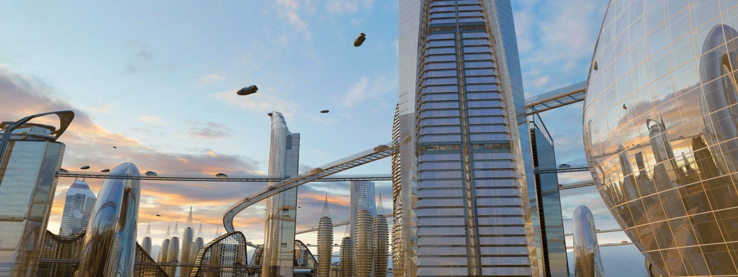 futuristic city 3D model_5