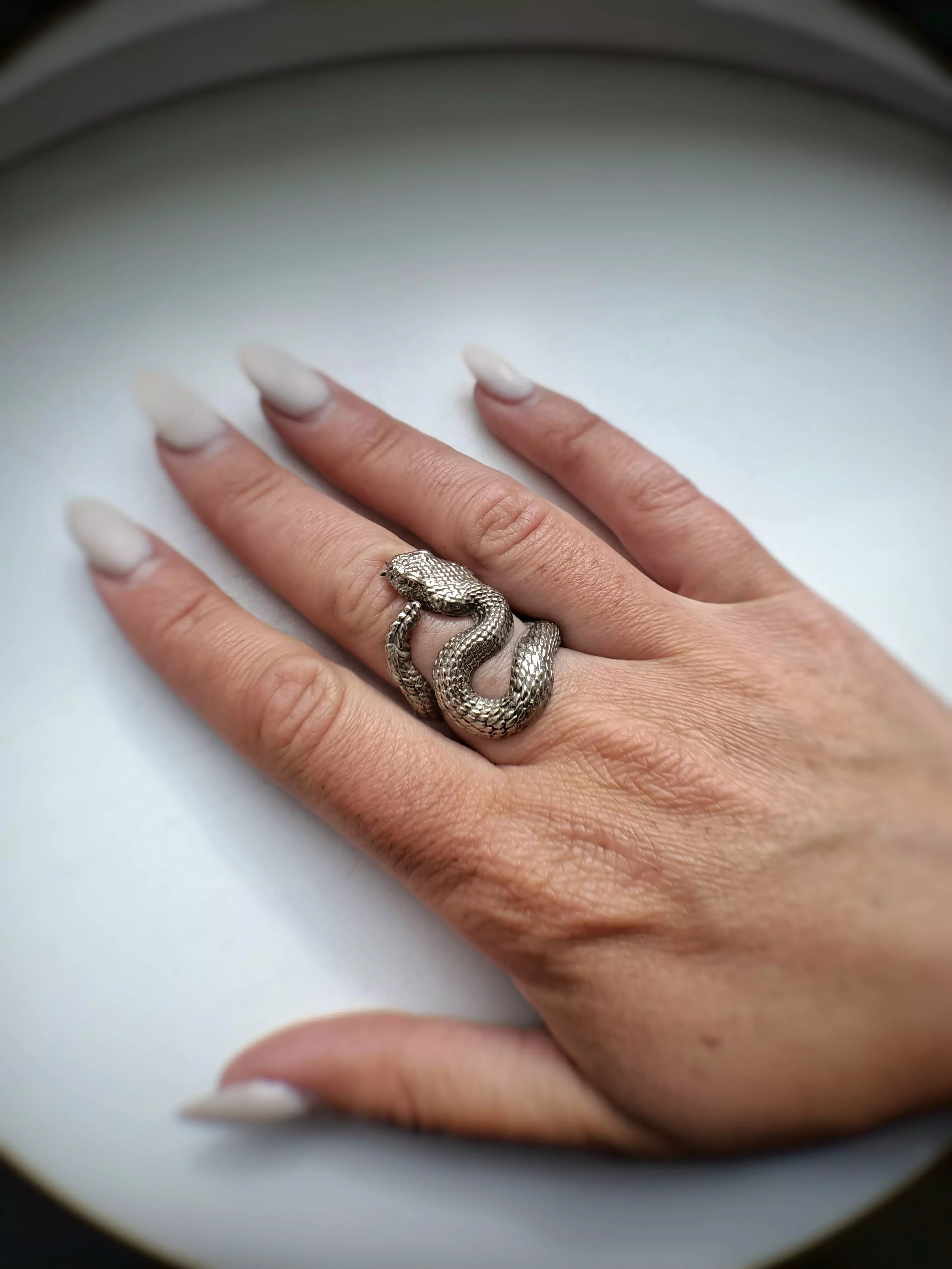 Rattlesnake ring 3d model for 3d printing 3D print model 3D print model_0