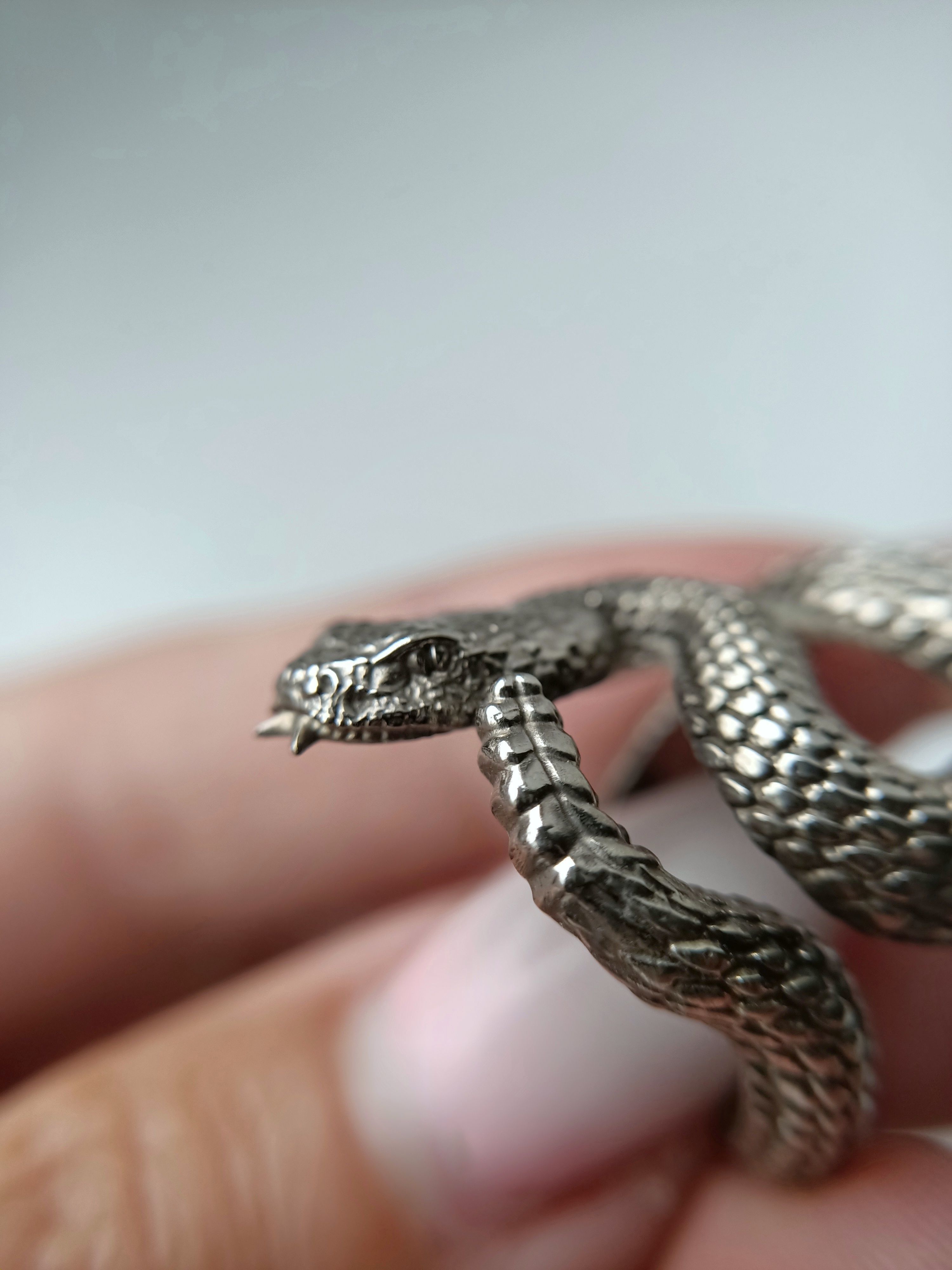 Rattlesnake ring 3d model for 3d printing 3D print model 3D print model_1
