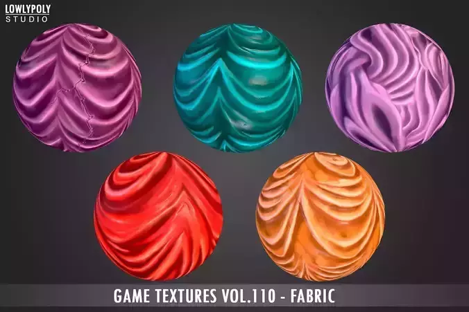 Stylized Fabric Vol 110 - Hand Painted Textures