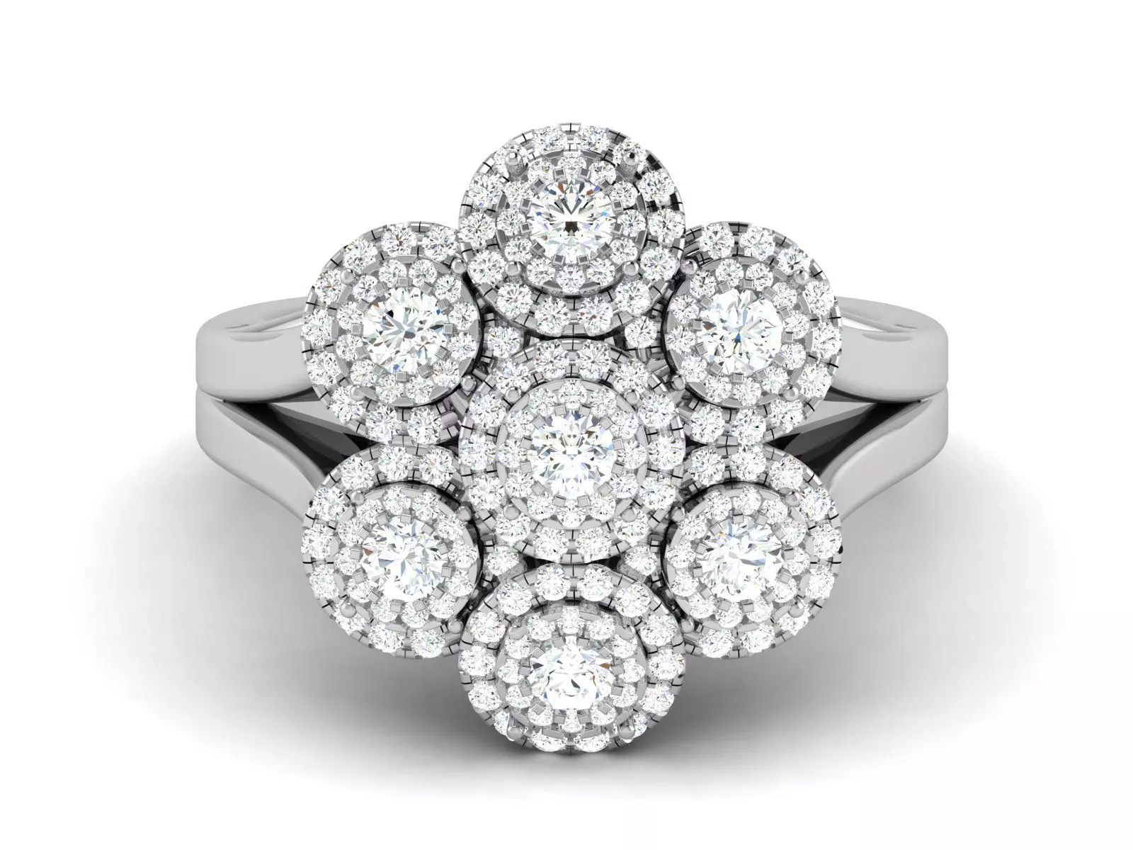 Solitaire Wedding Engagement Women Ring 3dm STL OBJ FBX Render 3D print model_0