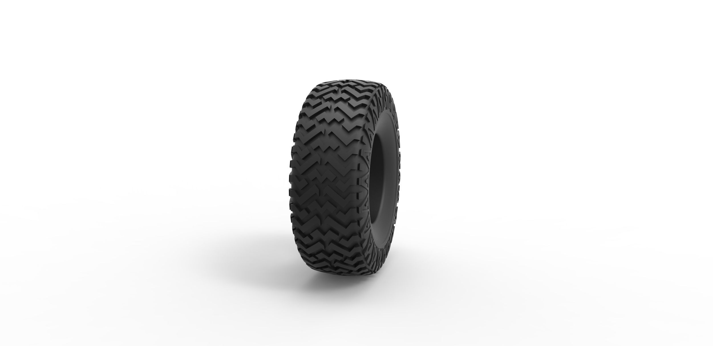 Offroad tire 30 Scale 1 to 25 3D print model_2