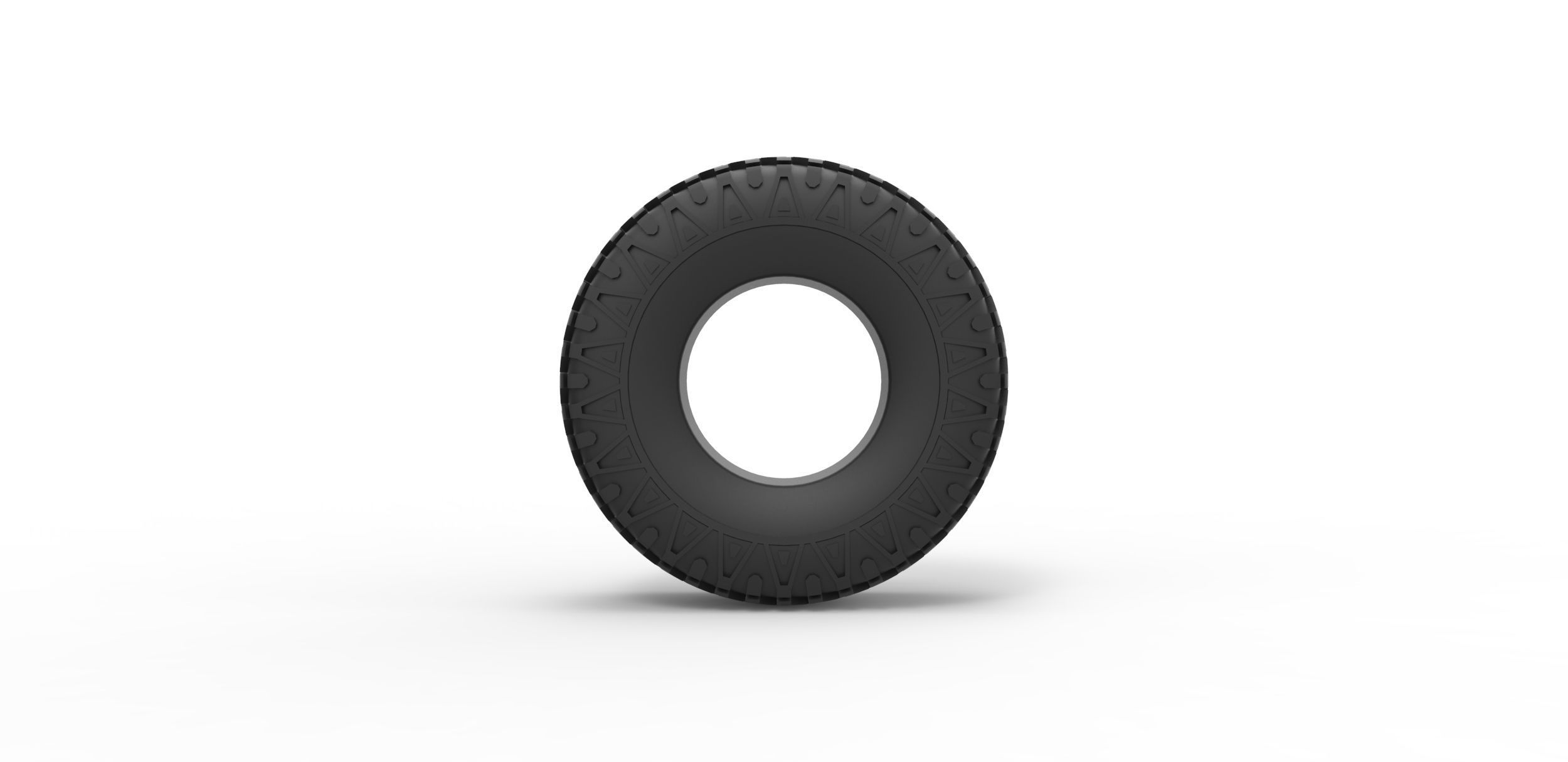 Offroad tire 30 Scale 1 to 25 3D print model_4