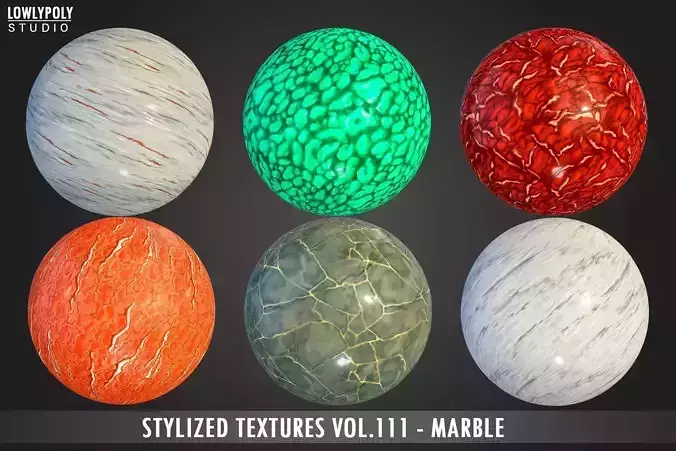 Stylized Marble Vol 111 - Stylized Textures Texture