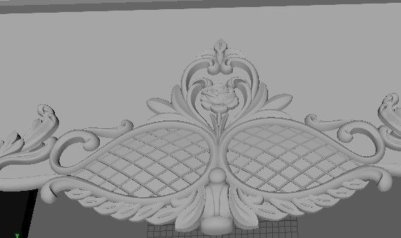 sideboard and stand and mirror three in one 3D model_14