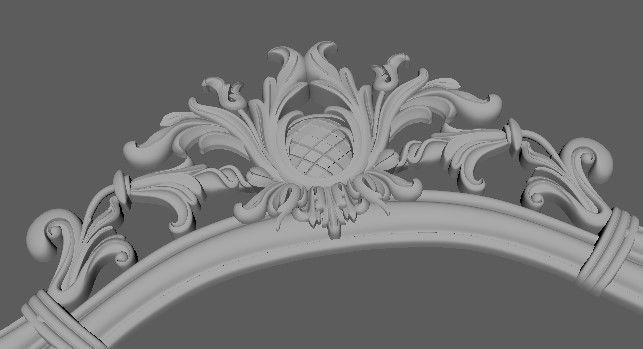 sideboard and stand and mirror three in one 3D model_6