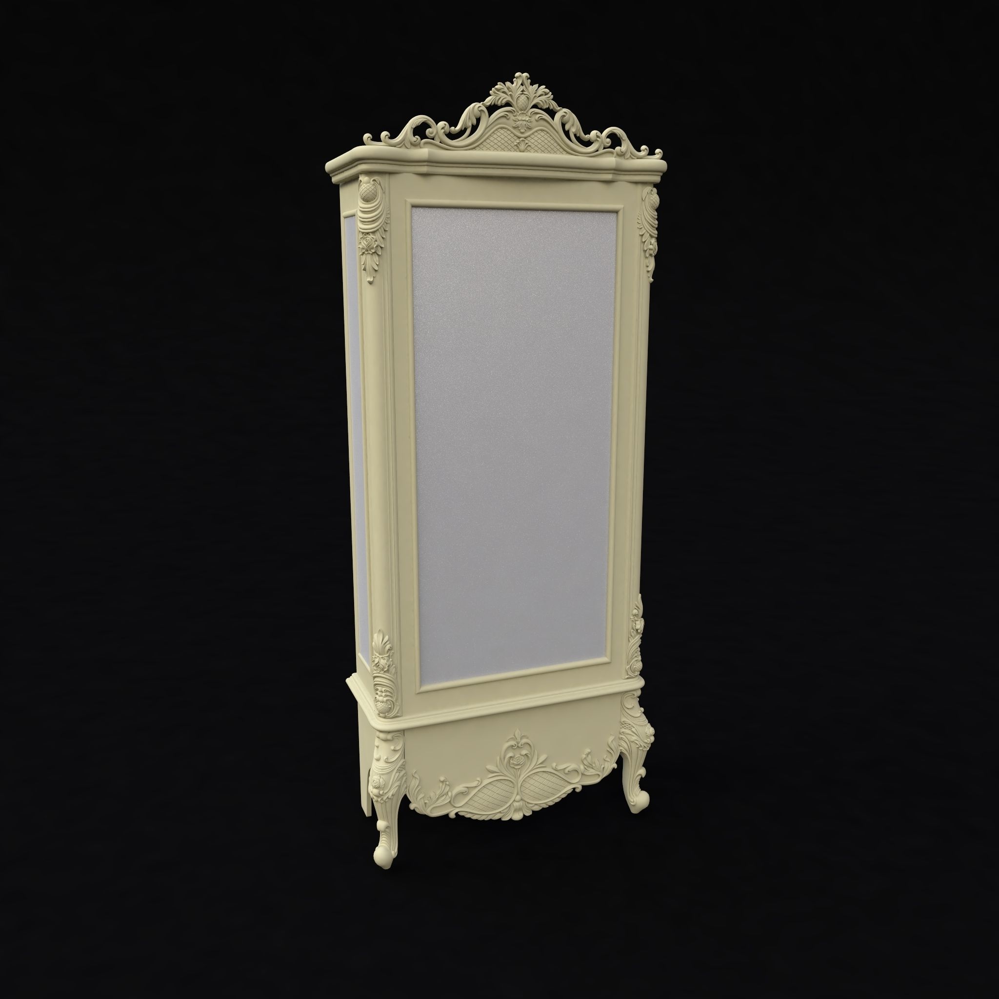 sideboard and stand and mirror three in one 3D model_5