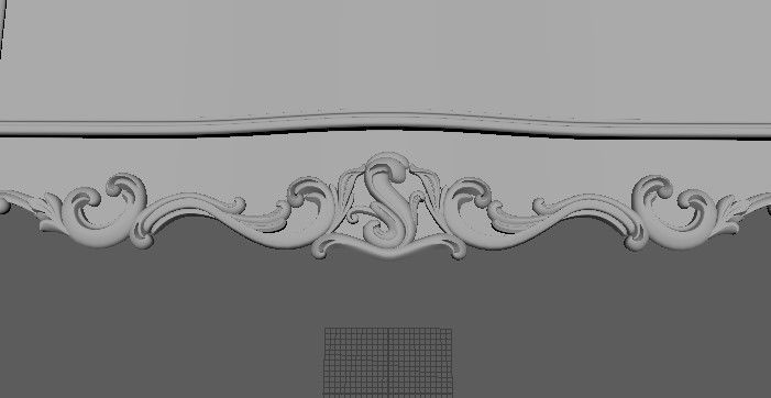 sideboard and stand and mirror three in one 3D model_10