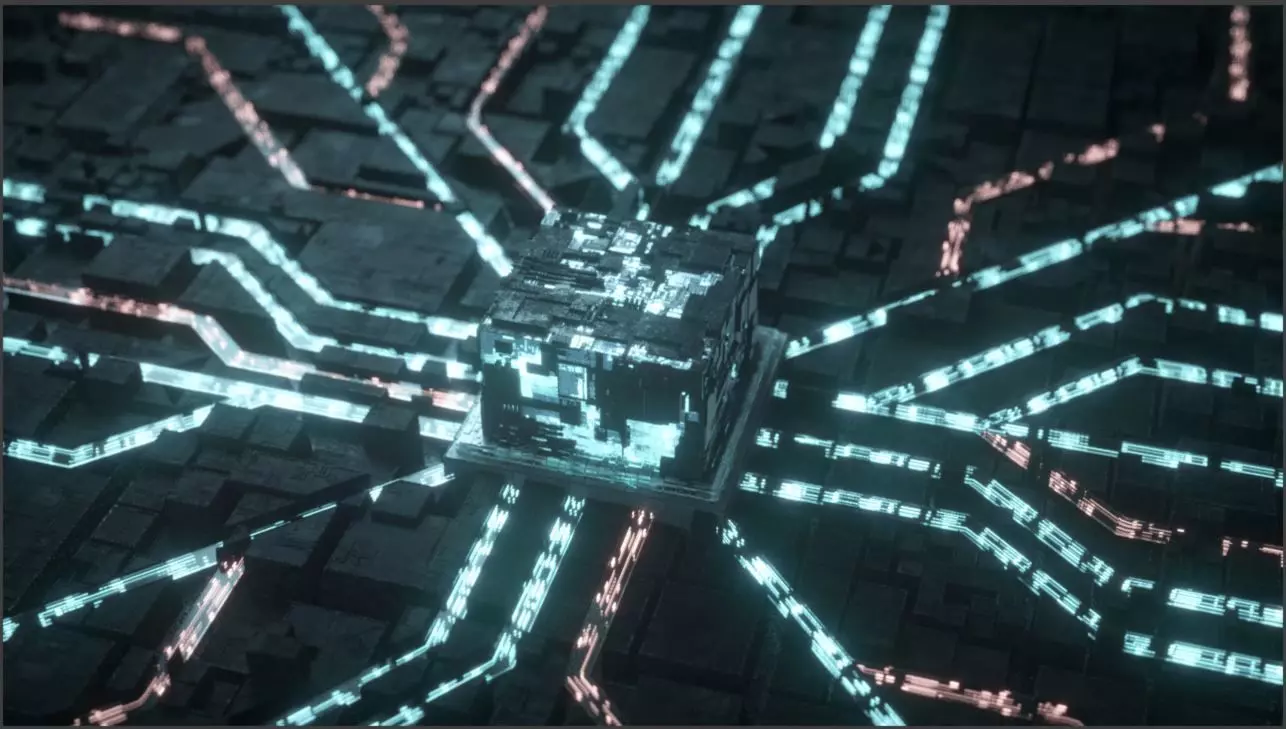 Block technology chip 3D model_0