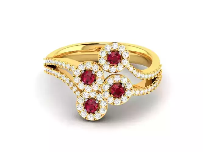 Women Ring 3dm STL OBJ FBX Render Details