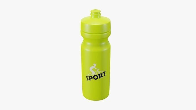Sports Bottle Yellow 3D model 3