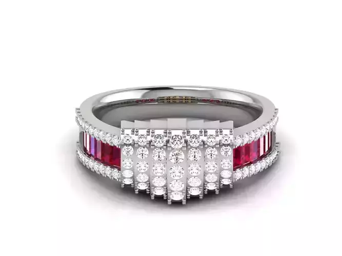 Women Ring 3dm STL OBJ FBX Render Details