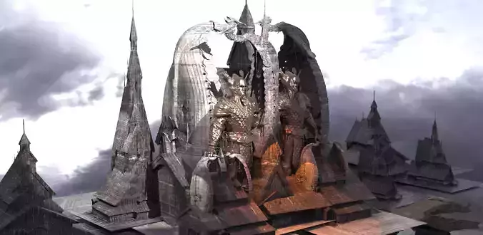 Viking Town Halls collection 3D model