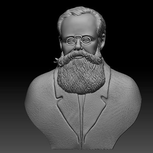 Mykhailo Hrushevsky bust 3d print 3D print model