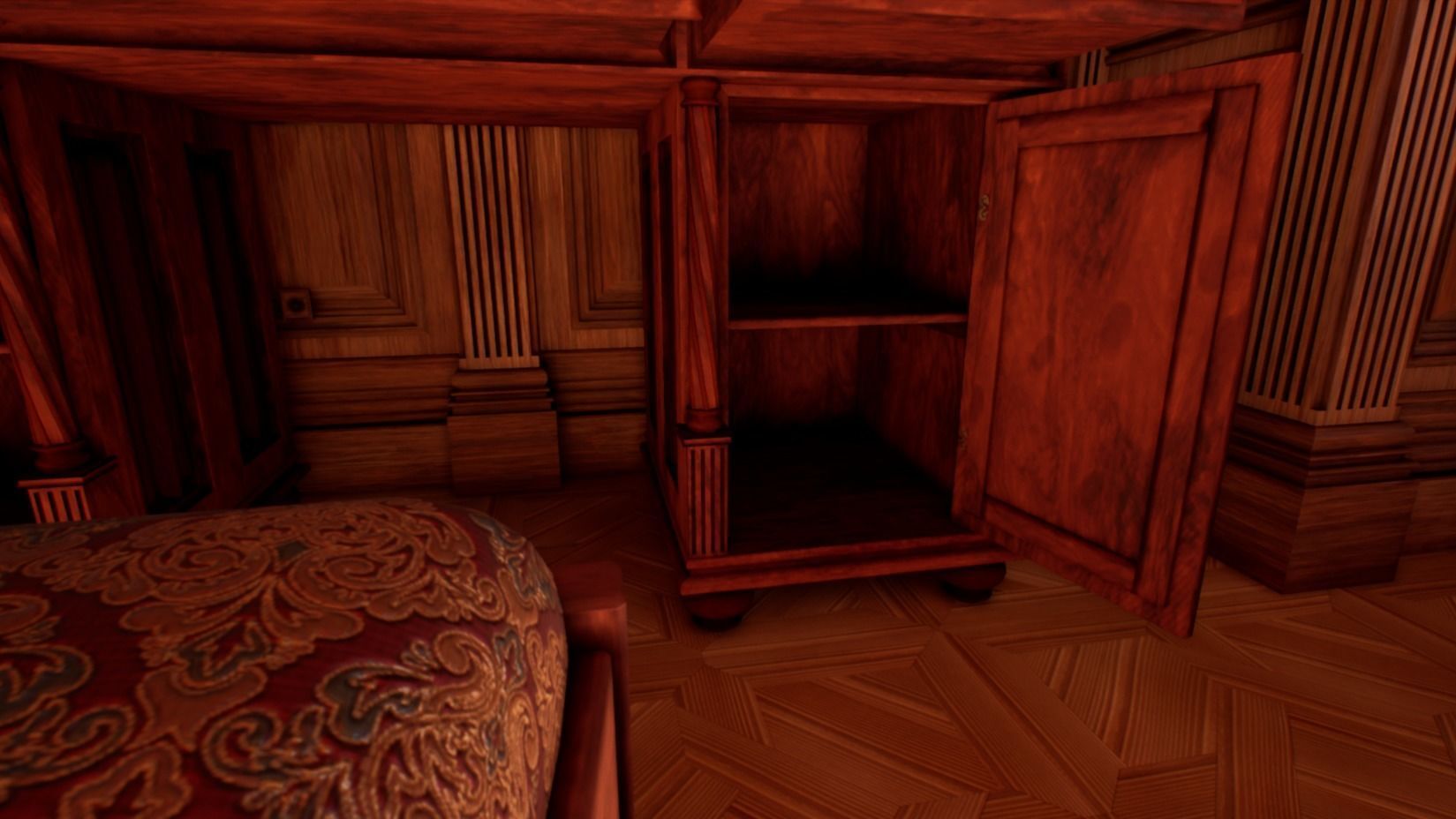 Victorian bedroom interior 3D model_19
