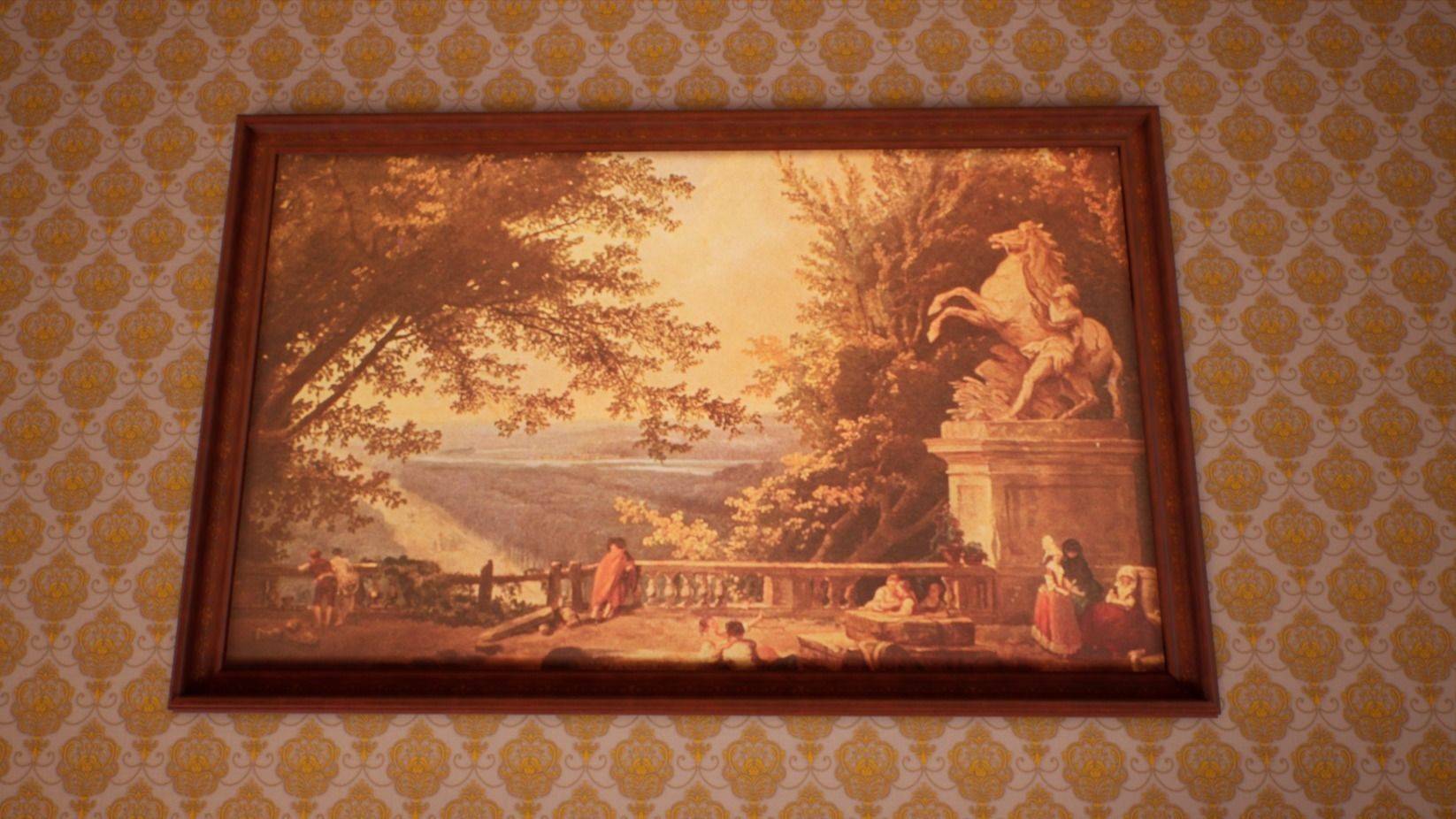 Victorian bedroom interior 3D model_42