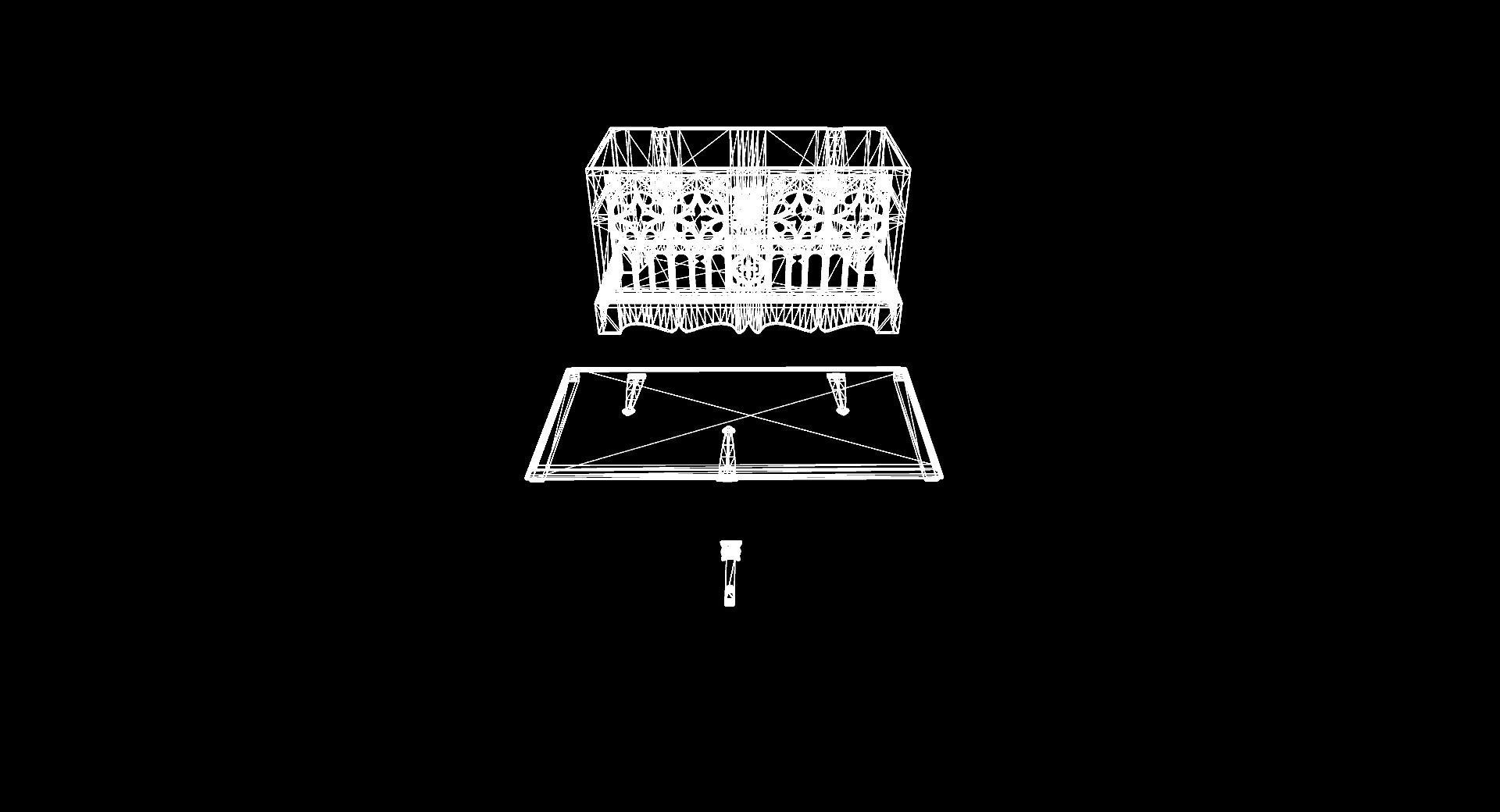 Victorian bedroom interior 3D model_71