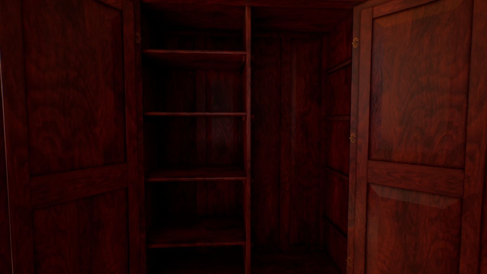 Victorian bedroom interior 3D model_38