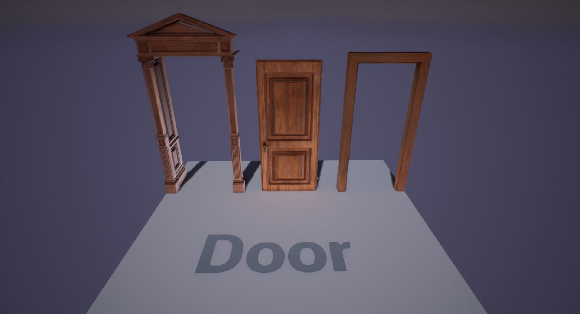 Victorian bedroom interior 3D model_66