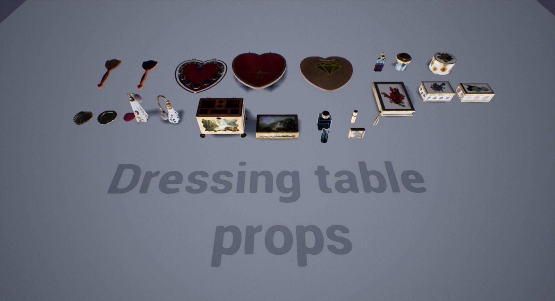 Victorian bedroom interior 3D model_62