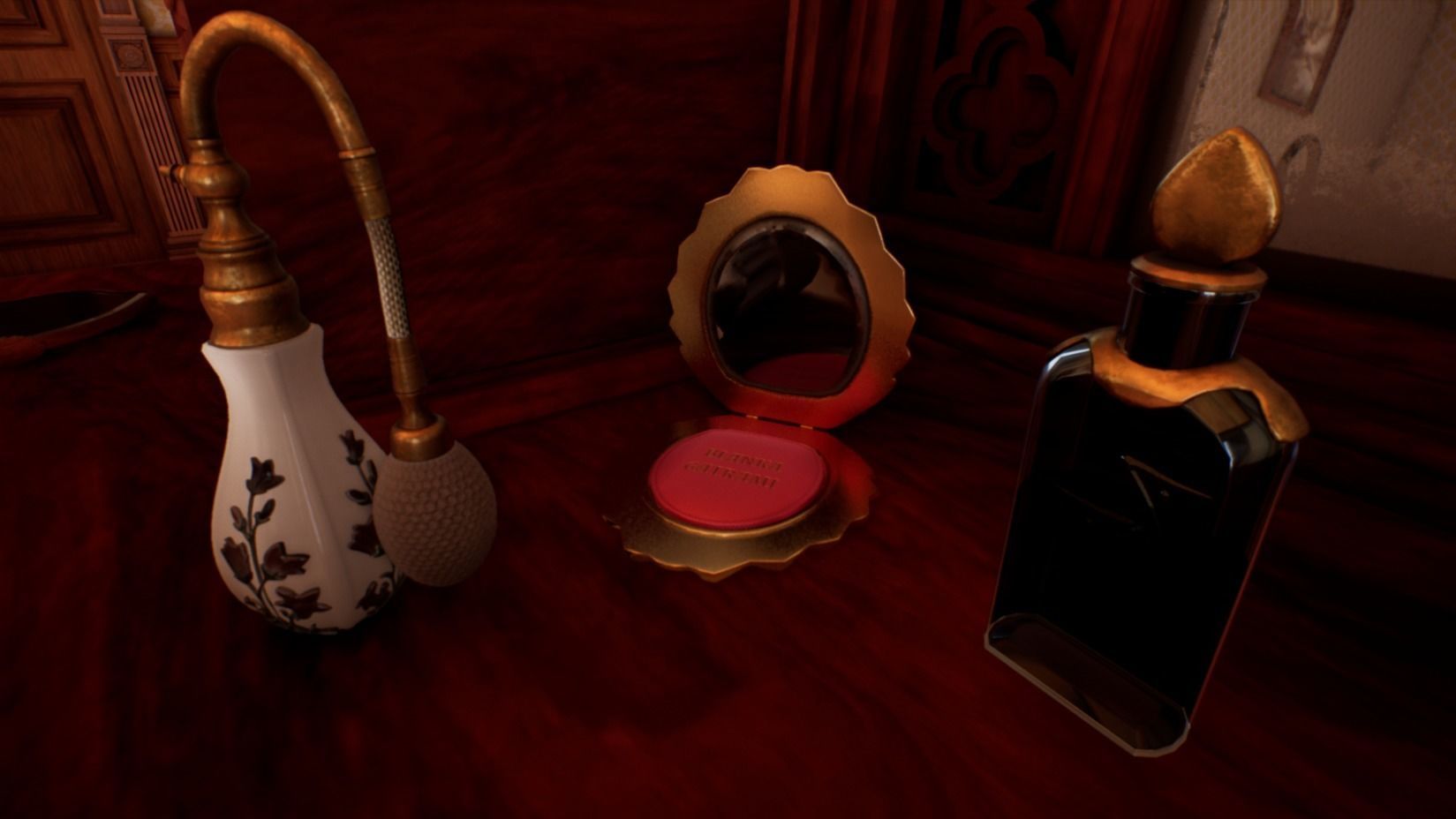 Victorian bedroom interior 3D model_25