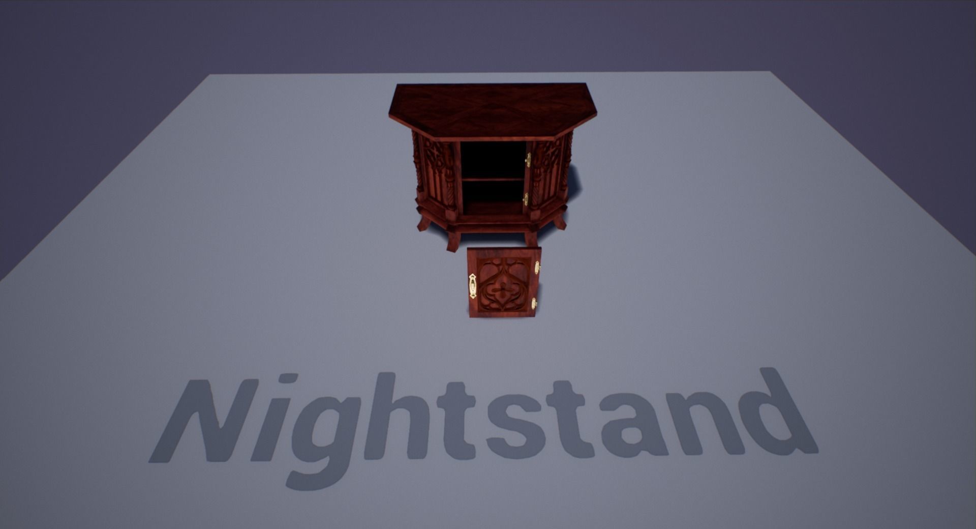 Victorian bedroom interior 3D model_58