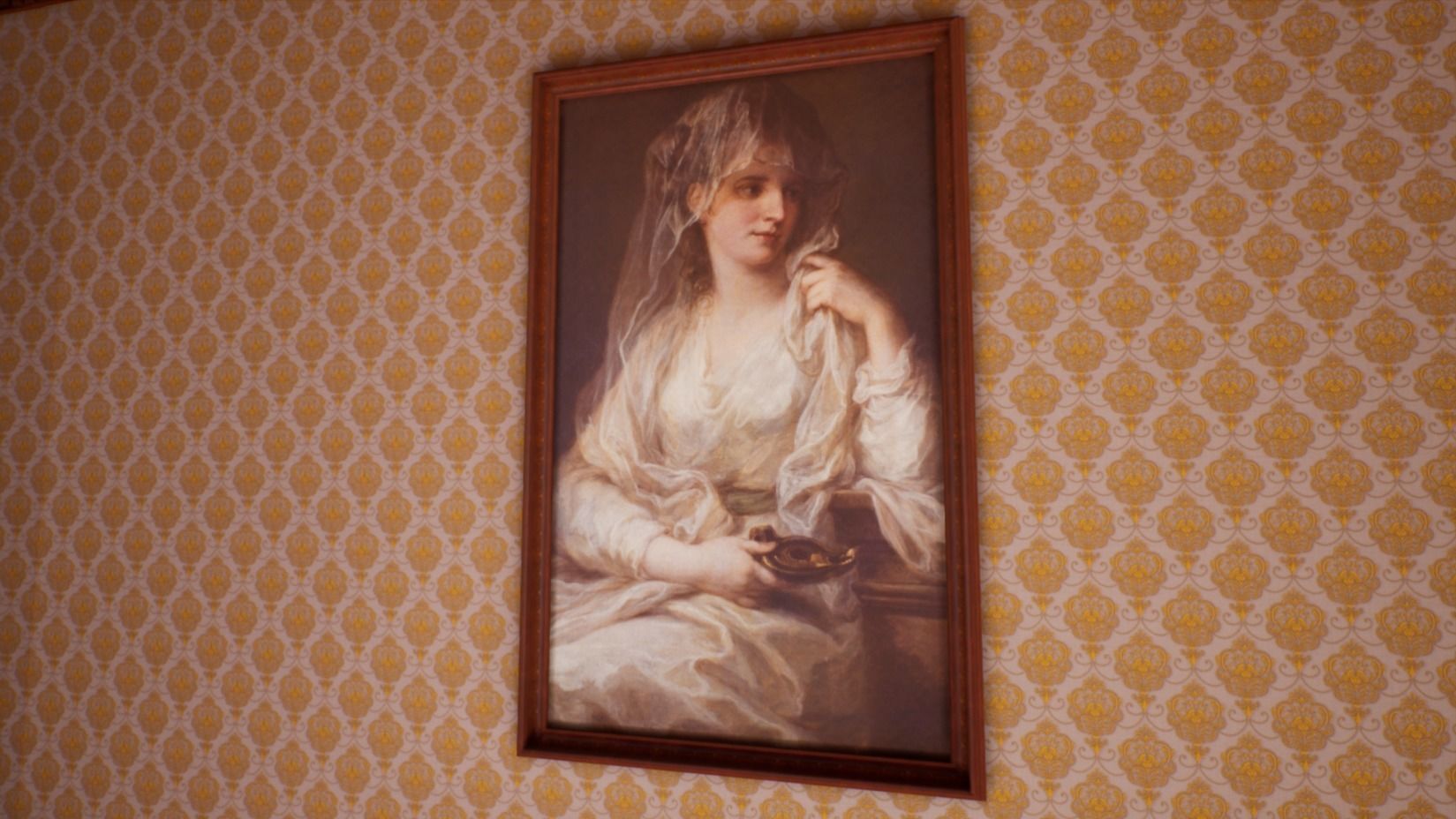 Victorian bedroom interior 3D model_43