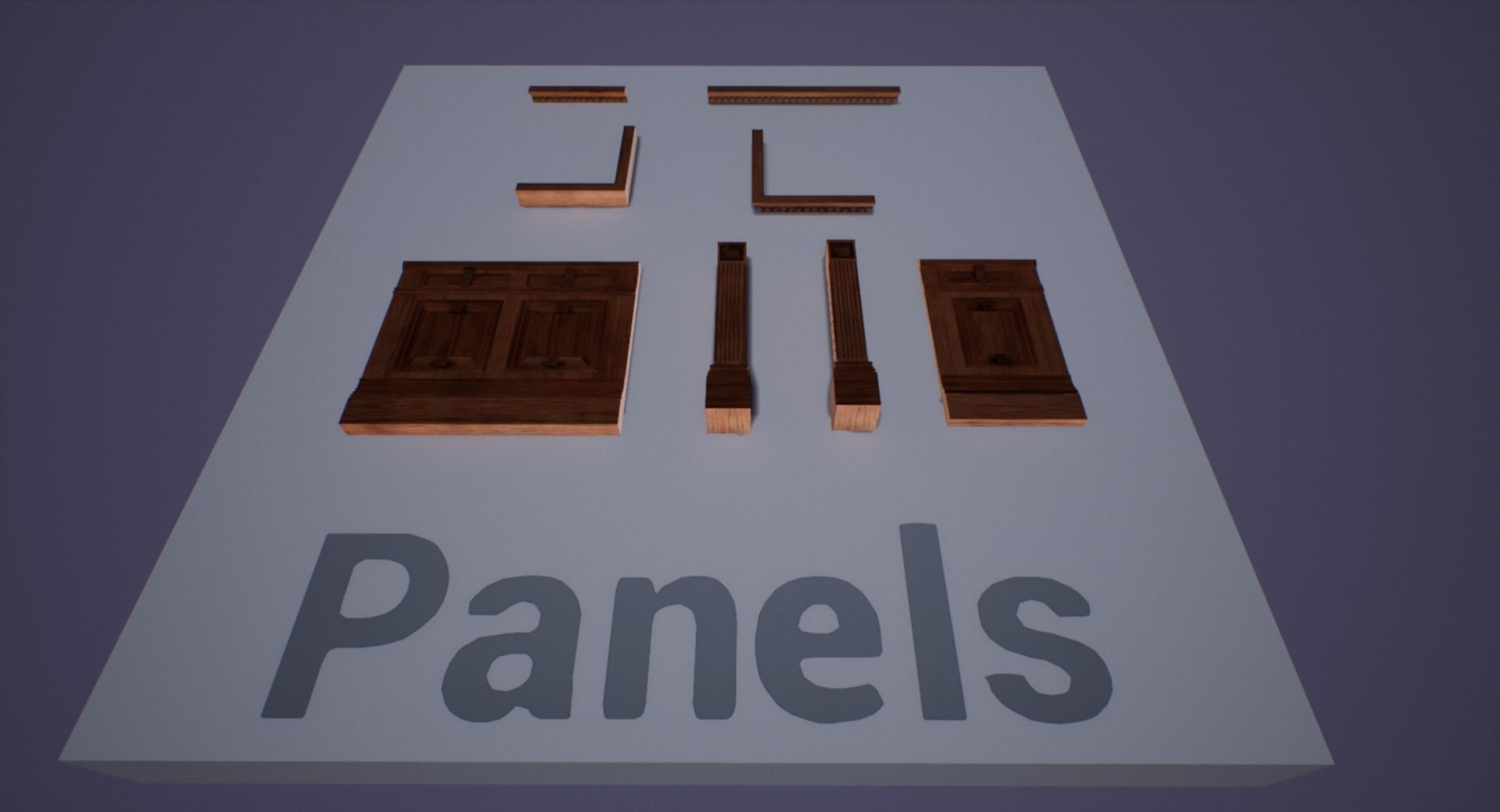 Victorian bedroom interior 3D model_56