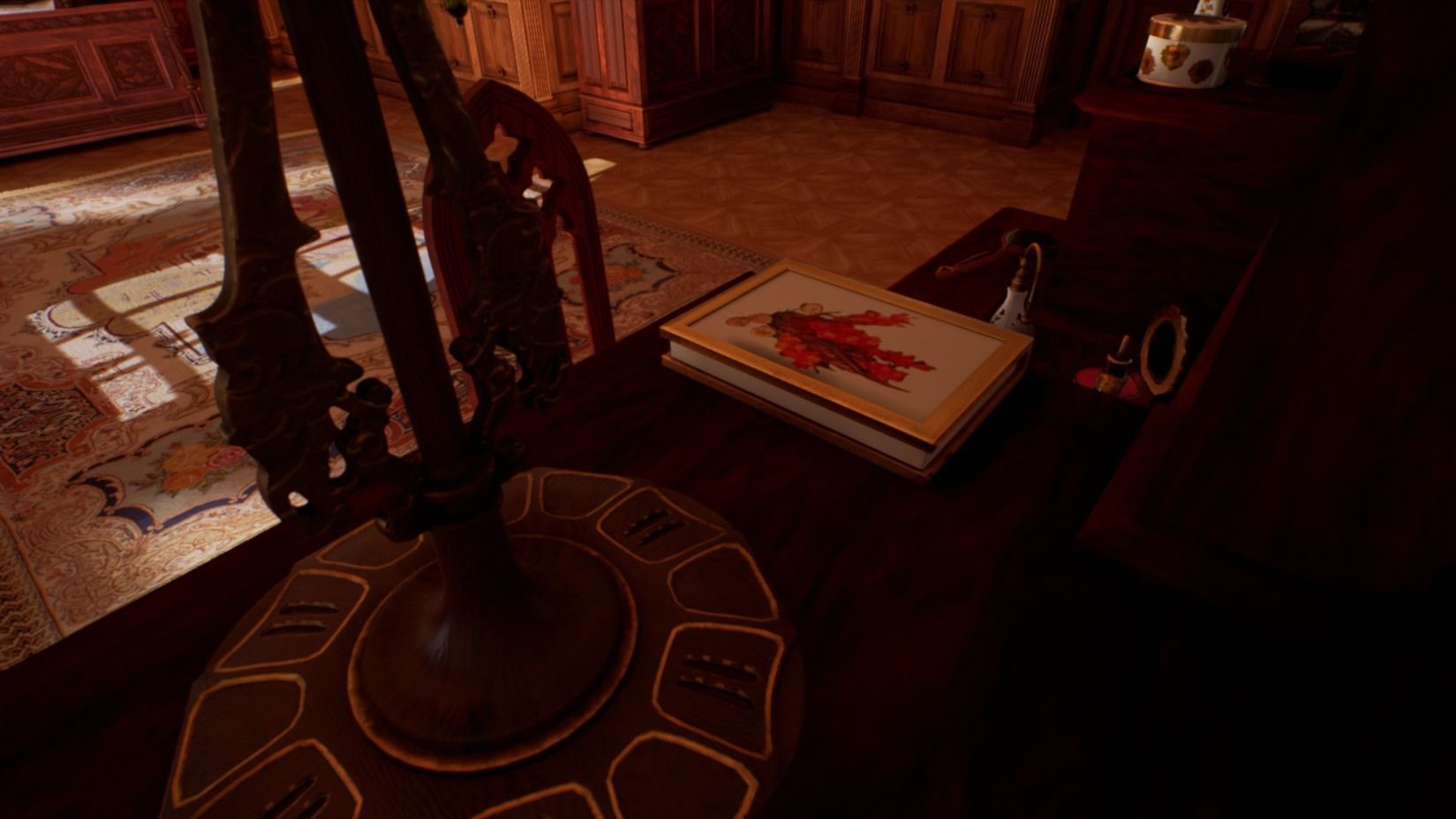 Victorian bedroom interior 3D model_27