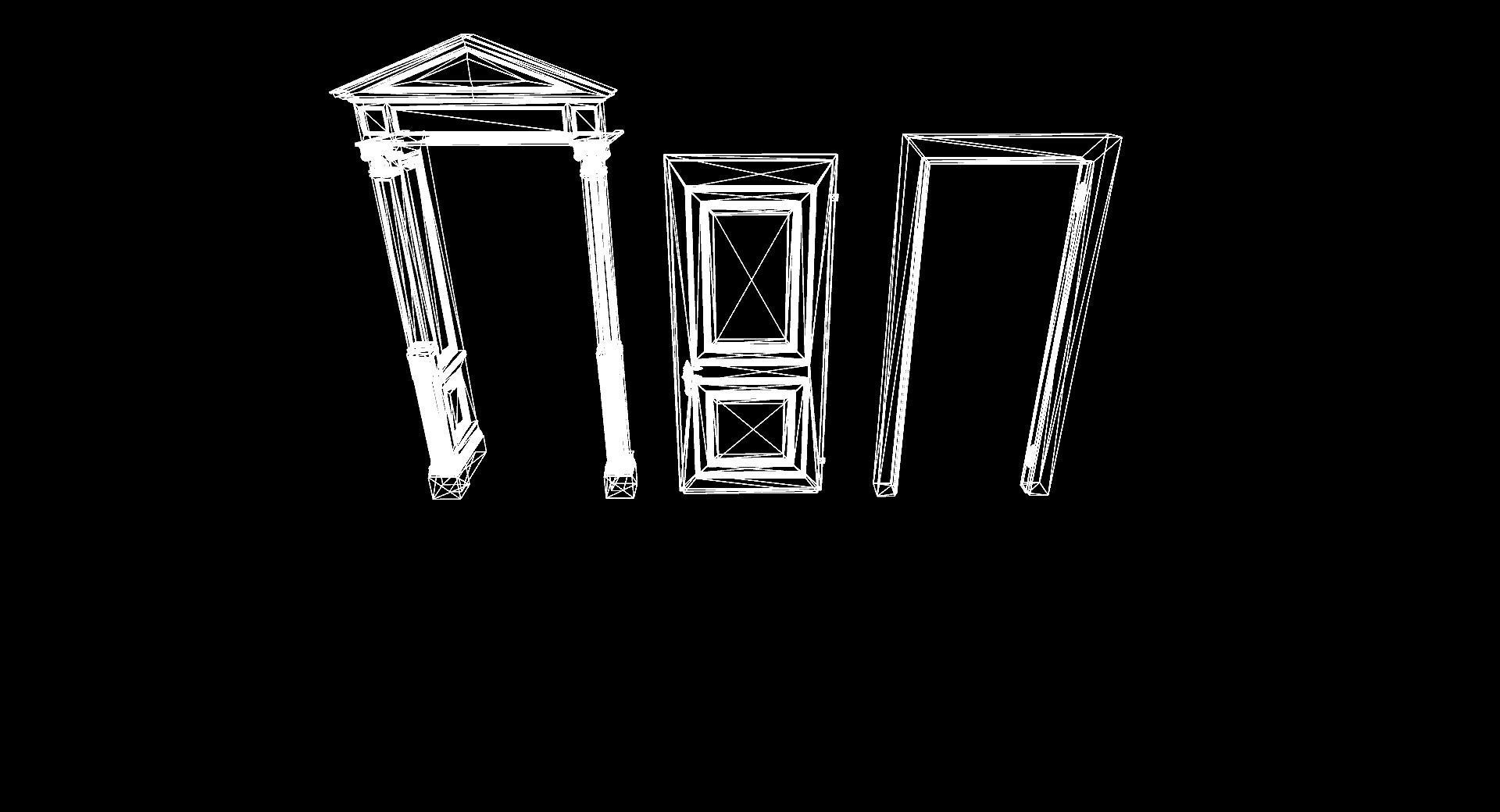 Victorian bedroom interior 3D model_67