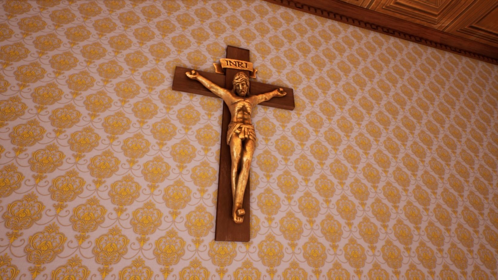 Victorian bedroom interior 3D model_41