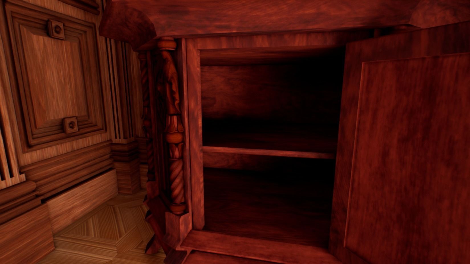 Victorian bedroom interior 3D model_13