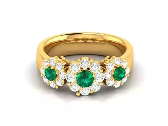 Women Ring 3dm STL OBJ FBX Render Details 3D print model