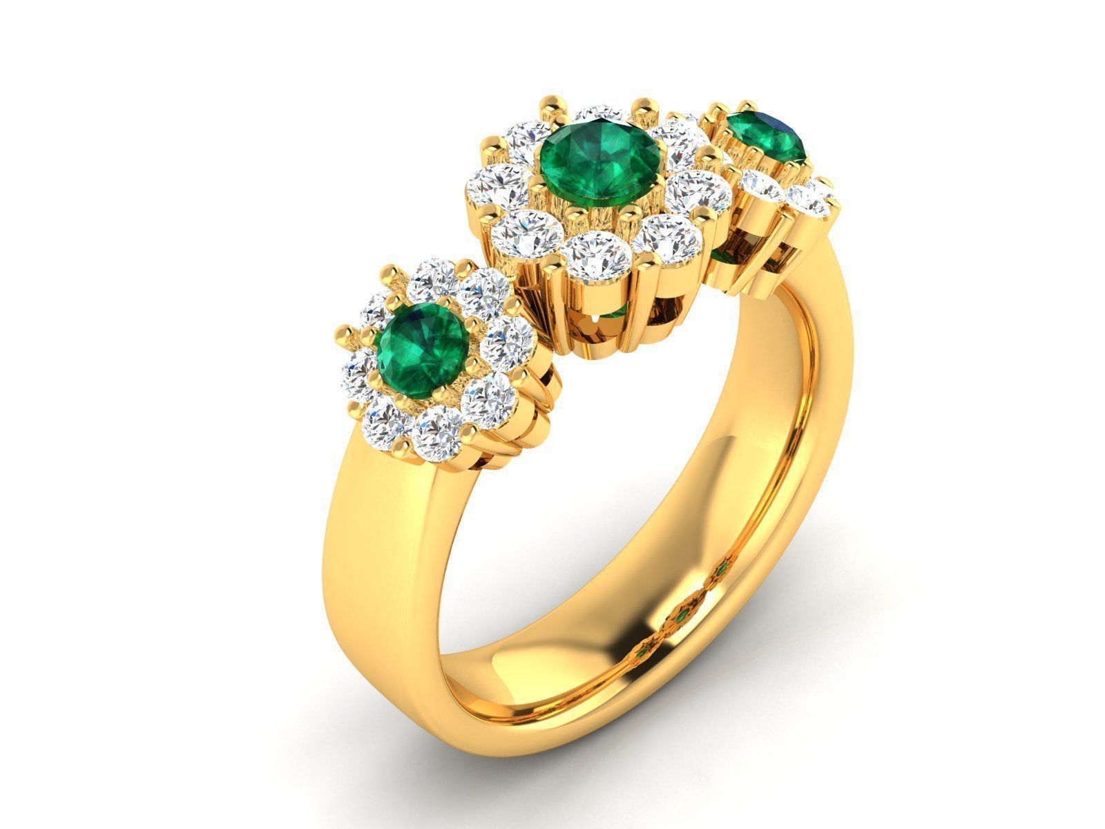 Women Ring 3dm STL OBJ FBX Render Details 3D print model_3