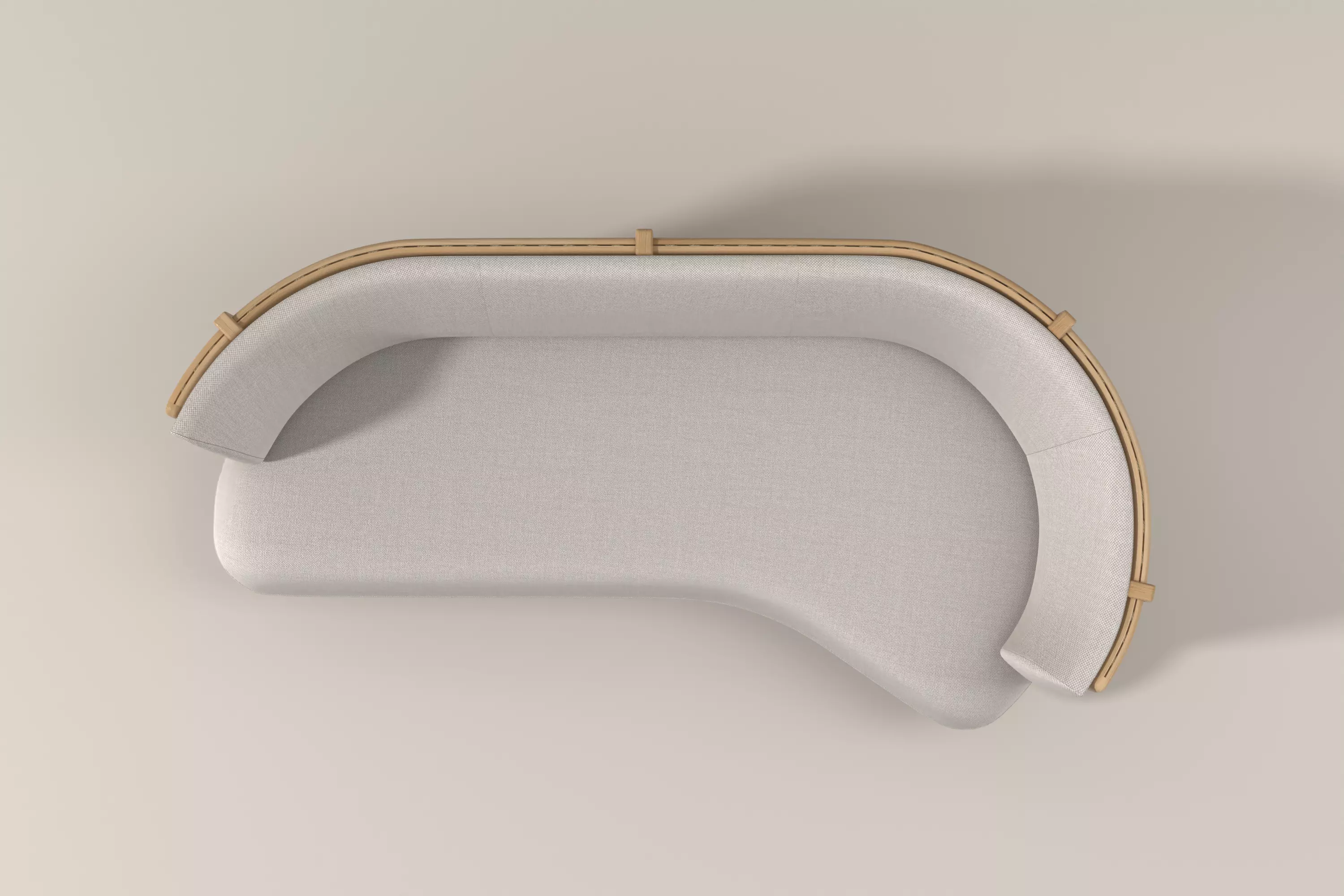 sideways sofa 3D model_0