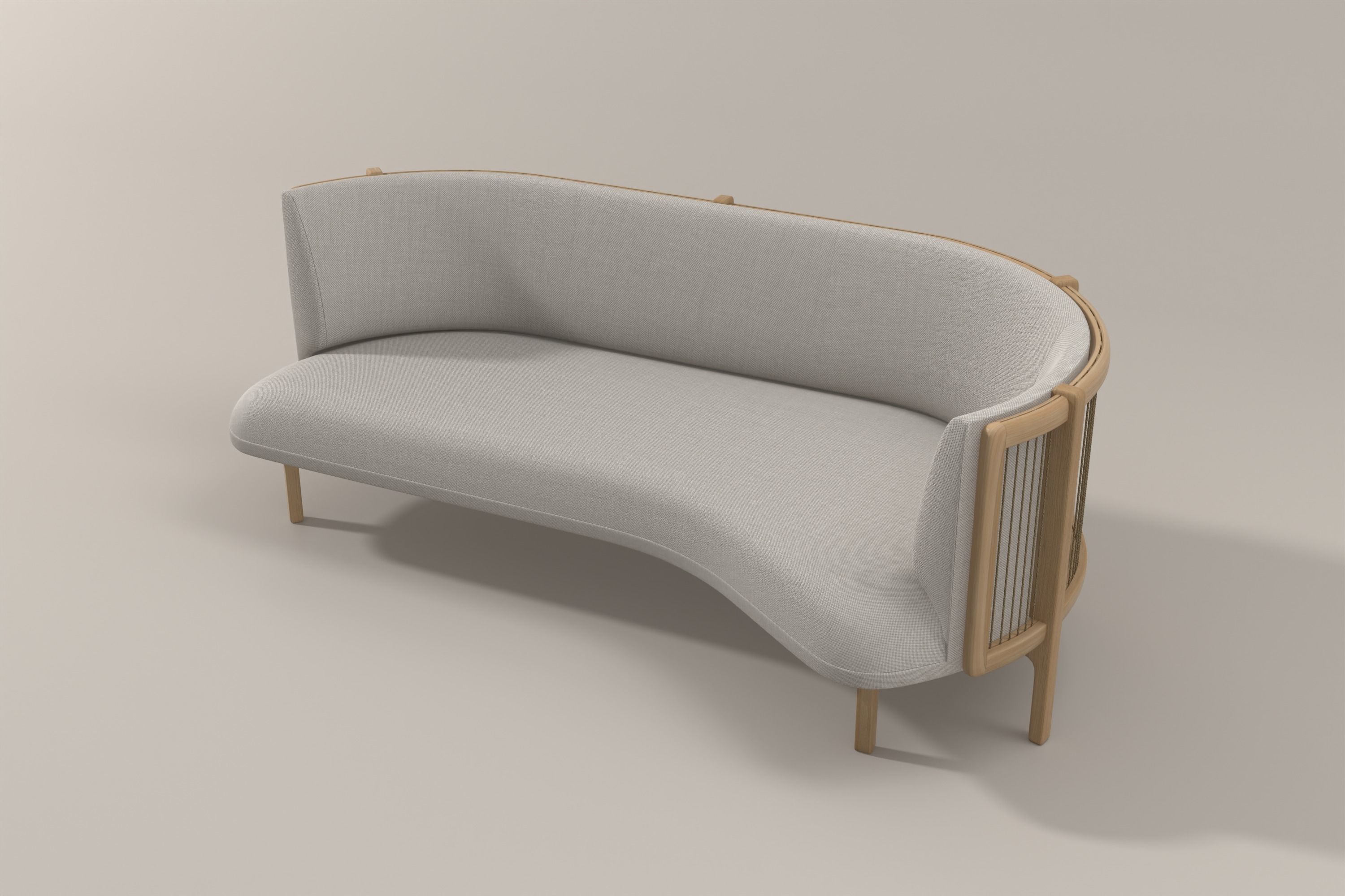 sideways sofa 3D model_2